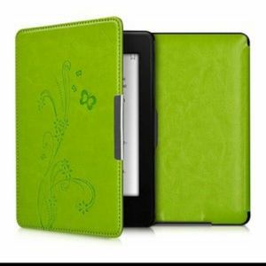 New Light Green leather kwmobile Case for Kindle